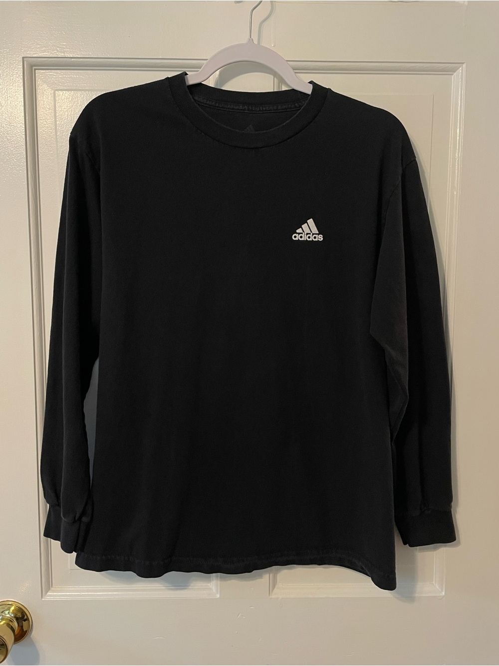 Adidas Classic Black Long Sleeve Crewneck